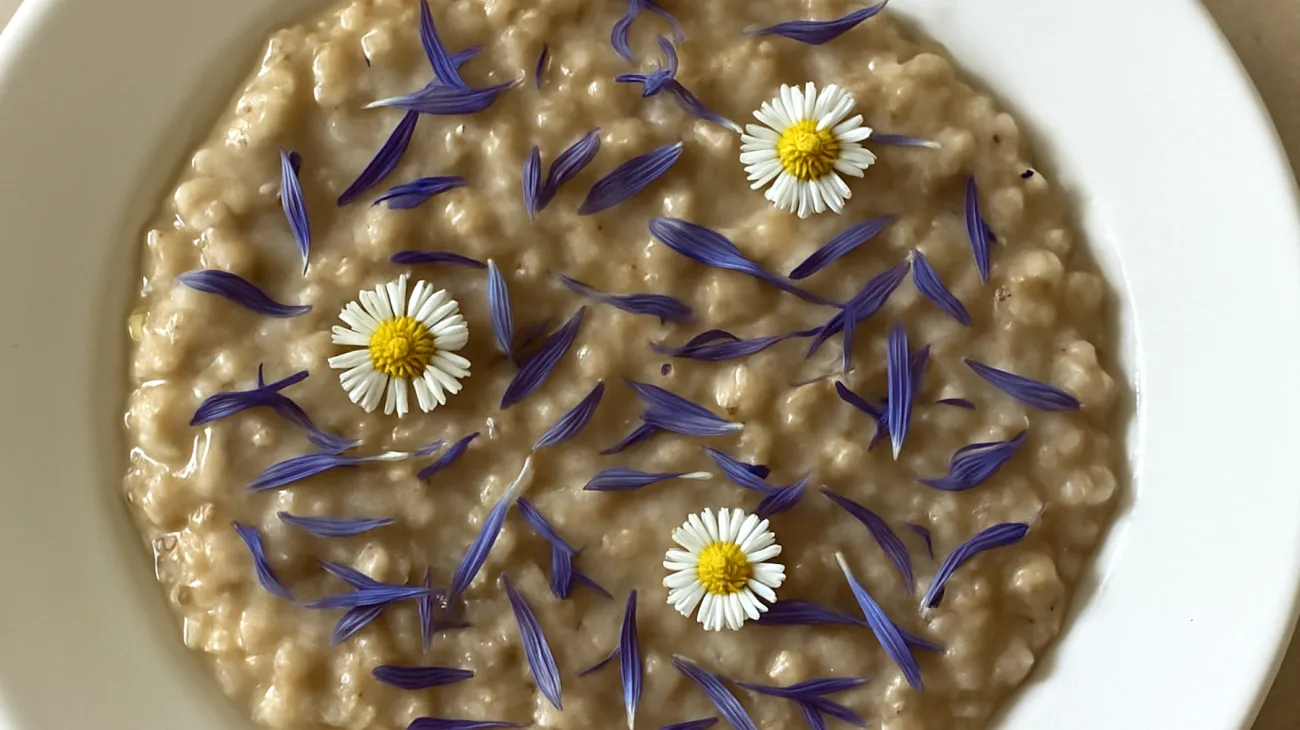 Buchweizen-Risotto mit Passionsblume und Kamille"