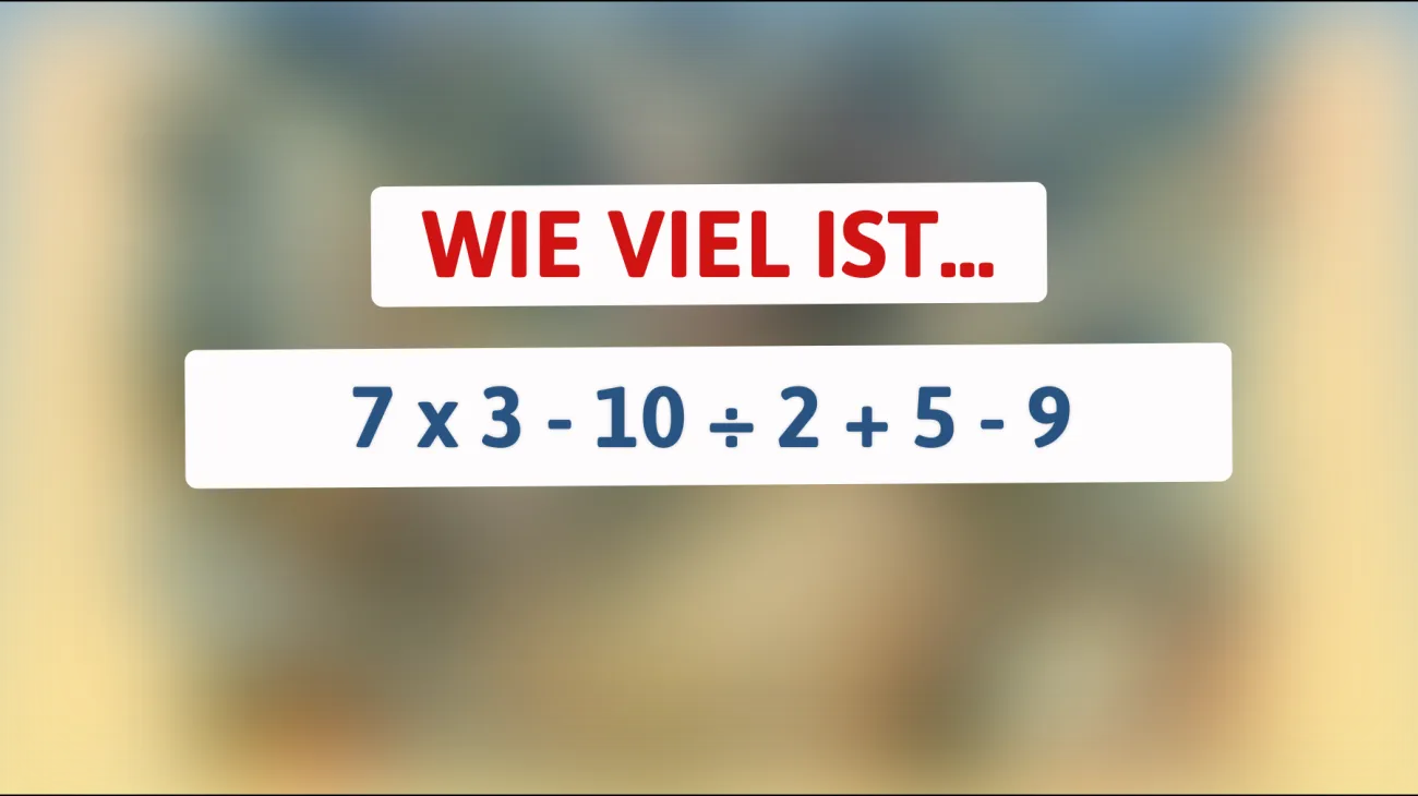 Kannst du dieses knifflige Rätsel lösen, das nur echte Genies knacken? Finde die Antwort auf die Gleichung!"