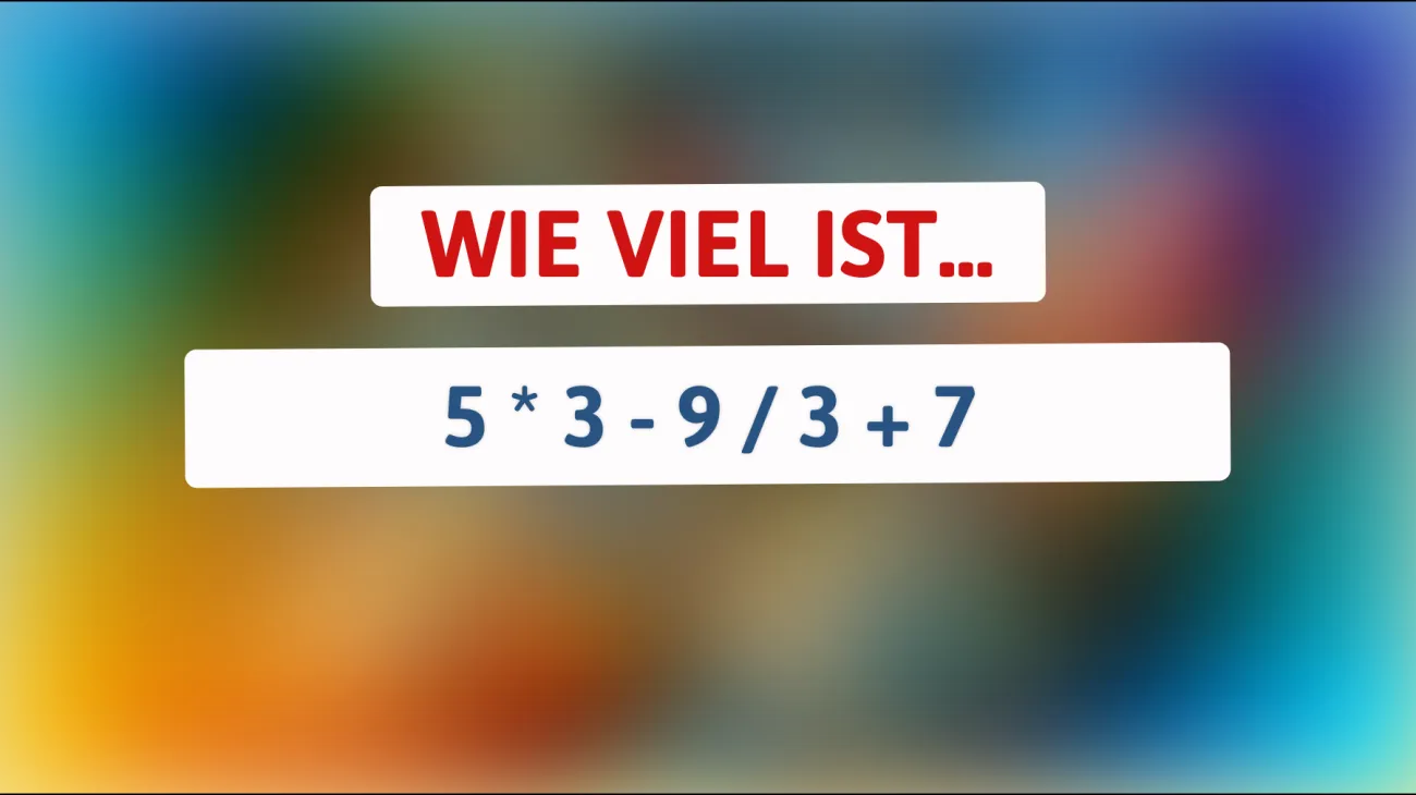 Nur 1% der Menschen können dieses einfache Mathe-Rätsel lösen: Kannst du es?"