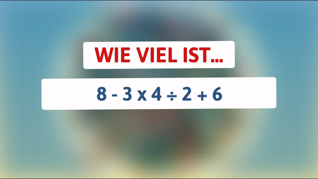 Nur 1% der Menschen können dieses mathematische Rätsel lösen – bist du schlau genug, um die richtige Antwort zu finden?"