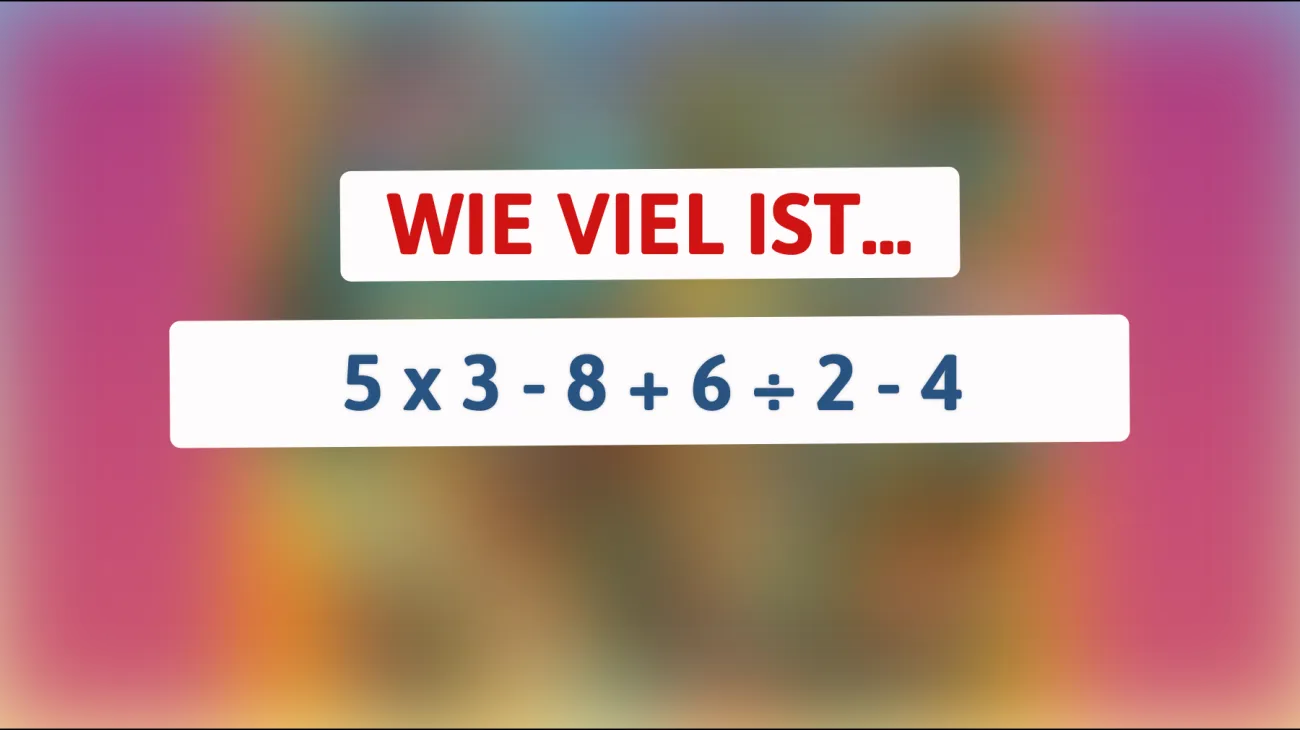 Nur Genies verstehen es: Die verborgen logische Lösung hinter der mathematischen Herausforderung!"